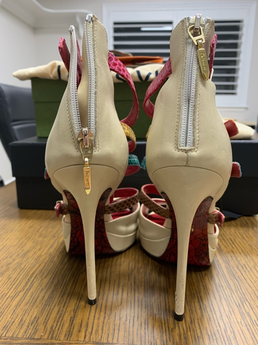 Cesare Paciotti Snakeskin Heels - Picture 6 of 9